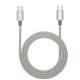 Кабель Momax DC30 Elite Nylon Cable Type-C to Type-C 60W 3A 1.5m Titanium