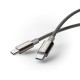Кабель Momax DC30 Elite Nylon Cable Type-C to Type-C 60W 3A 1.5m Titanium