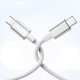 Кабель Momax DC30 Elite Nylon Cable Type-C to Type-C 60W 3A 1.5m White