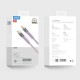 Кабель Rock Z21 Nylon Cable Type-C to Type-C 100W 5A 1.2m Purple