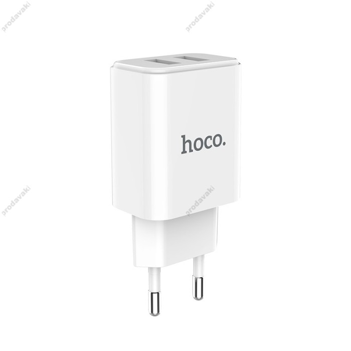 Мережевий зарядний пристрій Hoco C62A Victoria Micro cable 12W White