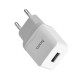 Мережевий зарядний пристрій Hoco C22A Lightning cable 12W White