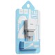 Мережевий зарядний пристрій Hoco C22A Lightning cable 12W White