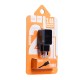 Мережевий зарядний пристрій Hoco C22A Micro cable 12W Black