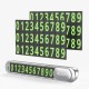 Автовізитка тимчасова карта паркування Yesido C88 Parking card Metal grey
