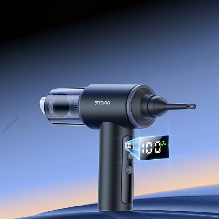 Портативний автомобільний пилосос Yesido VC15 3in1 Duster Vacuum Grey