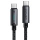 Кабель ACEFAST C19-03 Fast charging data cable Type-C to Type-C 60W 3A 1.2m Black