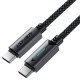Кабель ACEFAST C19-03 Fast charging data cable Type-C to Type-C 60W 3A 1.2m Black