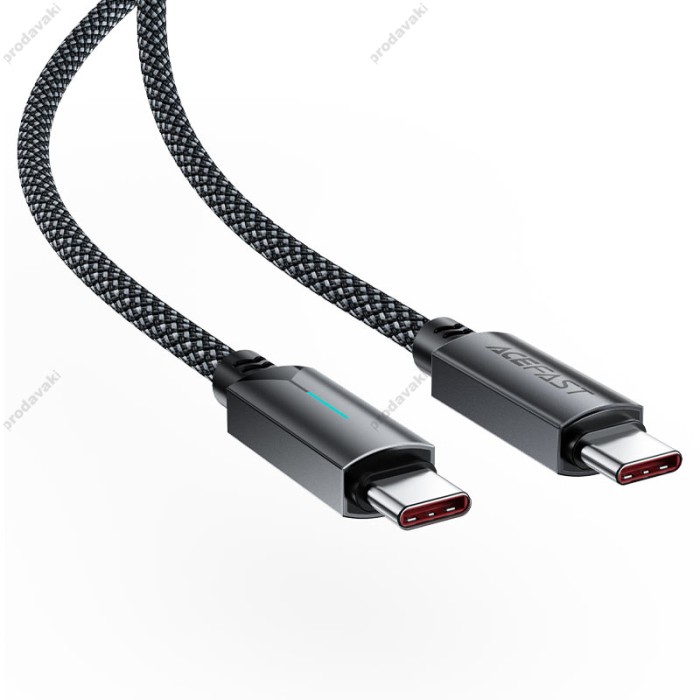 Кабель ACEFAST C19-03 Fast charging data cable Type-C to Type-C 60W 3A 1.2m Black