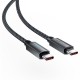 Кабель ACEFAST C19-03 Fast charging data cable Type-C to Type-C 60W 3A 1.2m Black