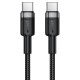 Кабель ACEFAST C22-03 aluminum alloy charging data cable Type-C to Type-C 60W 3A 1.2m Black