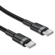 Кабель ACEFAST C22-03 aluminum alloy charging data cable Type-C to Type-C 60W 3A 1.2m Black