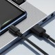 Кабель ACEFAST C25-04 silicone charging data cable USB to Type-C 3A 1.2m Black