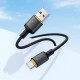 Кабель HOCO X128 Benefit charging data cable USB to Type-C 36W 3A 1m Black