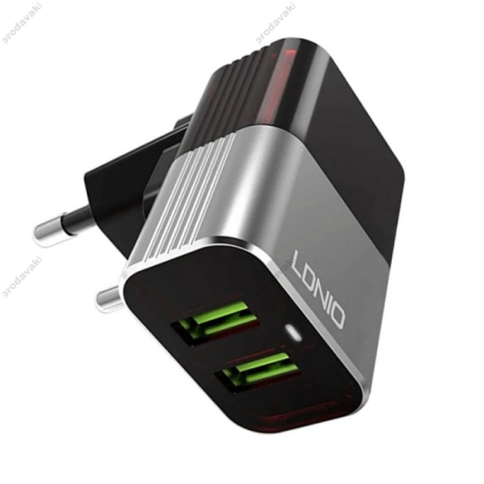 Мережевий зарядний пристрій LDNIO DL-A2206 Home Charger Micro cable 12W Grey