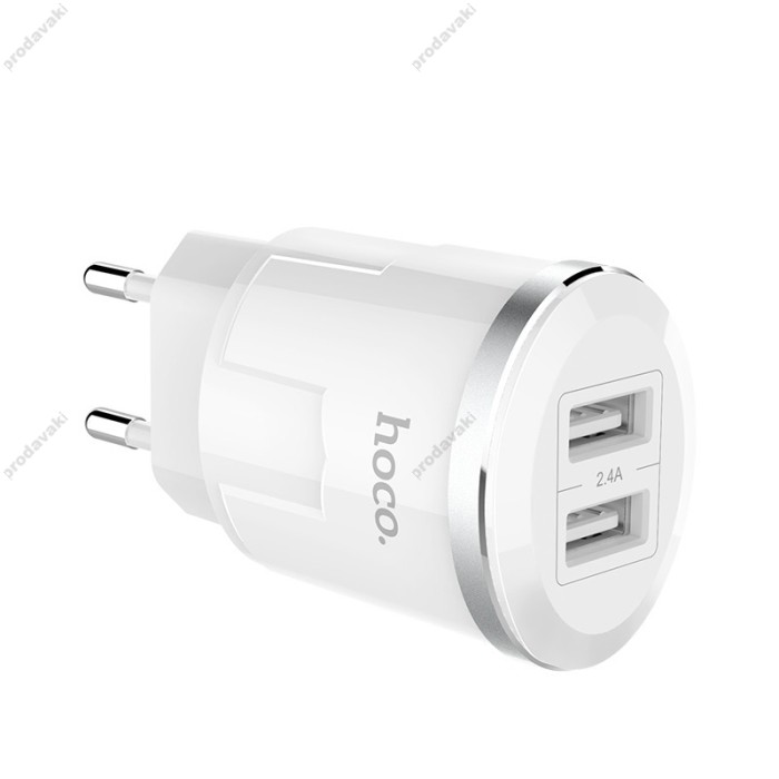 Мережевий зарядний пристрій HOCO C38A Thunder Power Charger 12W White