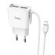 Мережевий зарядний пристрій HOCO C59A Mega joy Lightning cable 10.5W White