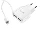 Мережевий зарядний пристрій HOCO C59A Mega joy Lightning cable 10.5W White