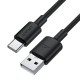 Кабель ACEFAST C29-04 silicone charging data cable USB to Type-C 3A 2m Black