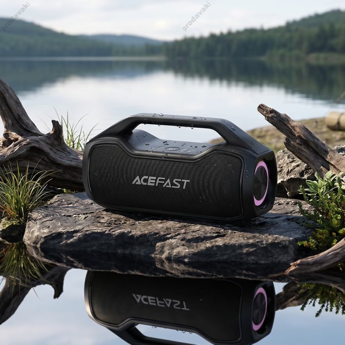 Портативна колонка Bluetooth ACEFAST K14 portable karaoke wireless speaker IPX4 BT6.0 120W Black