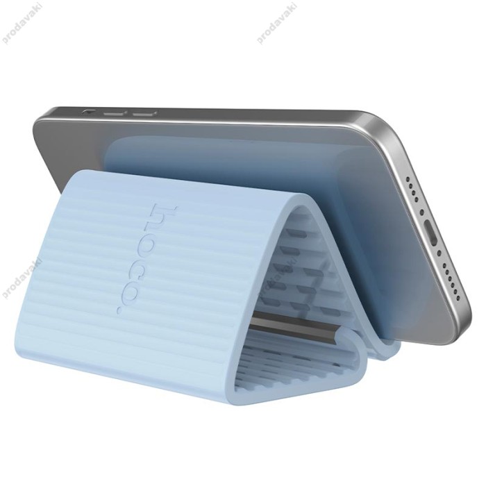 Антиковзний складаний килимок тримач для телефонів HOCO HD19 Soberano flexible desktop stand Blue