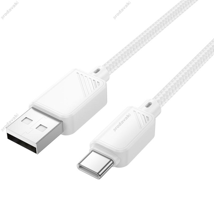 Кабель HOCO X113 Beneficio charging data cable USB to Type-C 3A 1m White