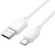 Кабель HOCO X113 Beneficio charging data cable USB to Type-C 3A 1m White