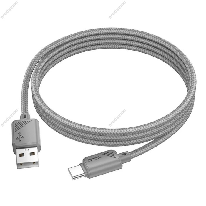 Кабель HOCO X113 Beneficio charging data cable USB to Type-C 3A 1m Grey
