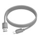 Кабель HOCO X113 Beneficio charging data cable USB to Type-C 3A 1m Grey