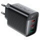 Мережевий зарядний пристрій Acefast A108 Fast Charge Wall Charger 67W Black