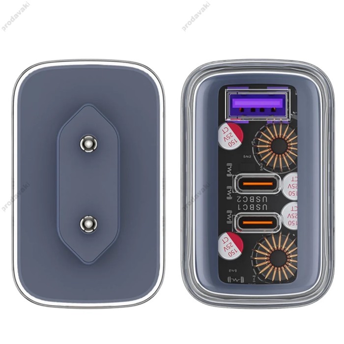 Мережевий зарядний пристрій Acefast A45 Exploration Network Charger 65W Black