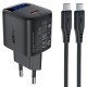 Мережевий зарядний пристрій ACEFAST A115 Fast Charge Wall Charger Type-C cable 30W Black