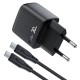 Мережевий зарядний пристрій ACEFAST A115 Fast Charge Wall Charger Type-C cable 30W Black