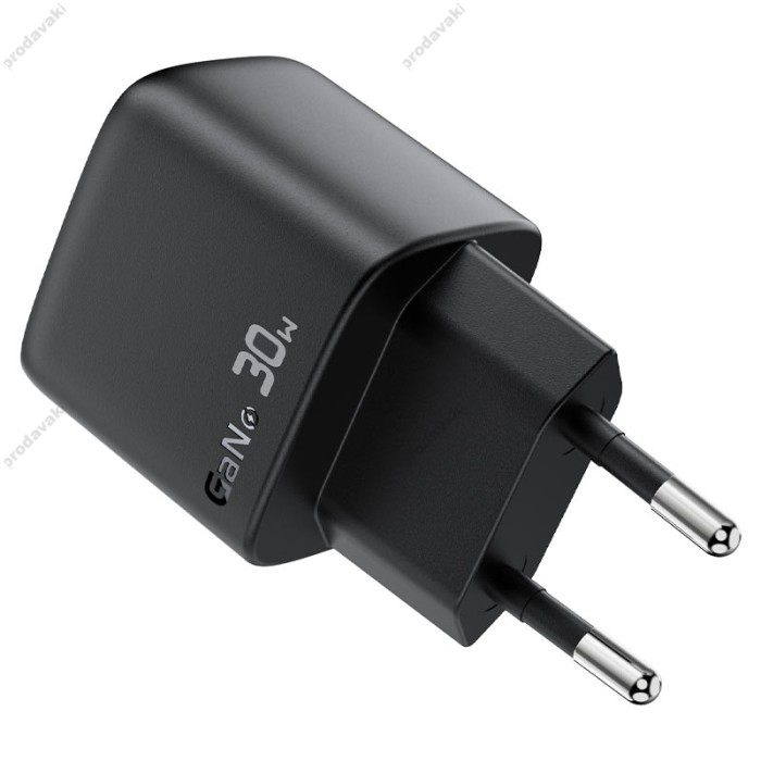 Мережевий зарядний пристрій ACEFAST A115 Fast Charge Wall Charger Type-C cable 30W Black
