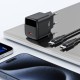 Мережевий зарядний пристрій ACEFAST A115 Fast Charge Wall Charger Type-C cable 30W Black