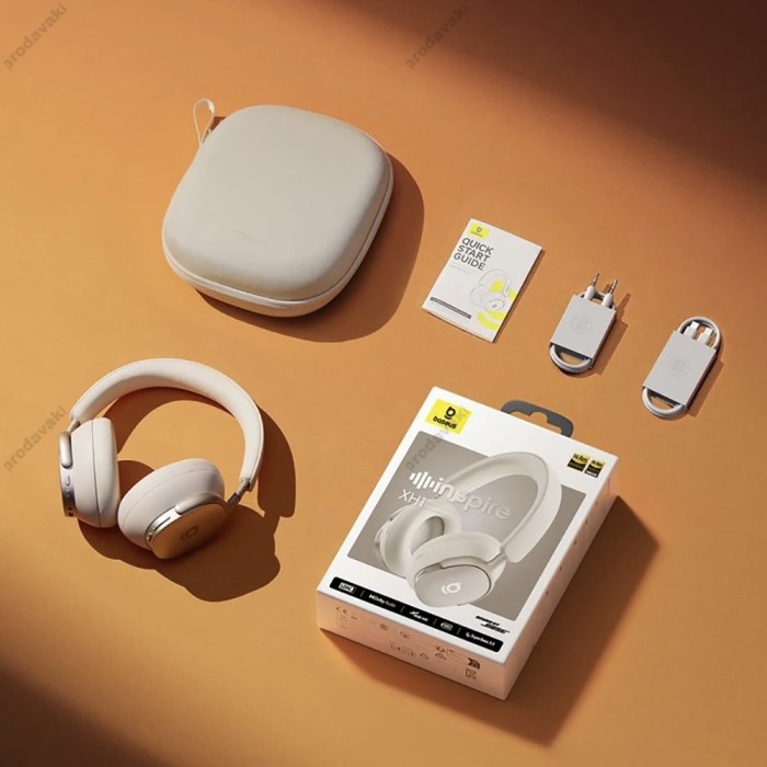 Бездротові Bluetooth навушники BASEUS by BOSE Inspire XH1 Wireless Noise Cancelling Headphones White A00085701233-00