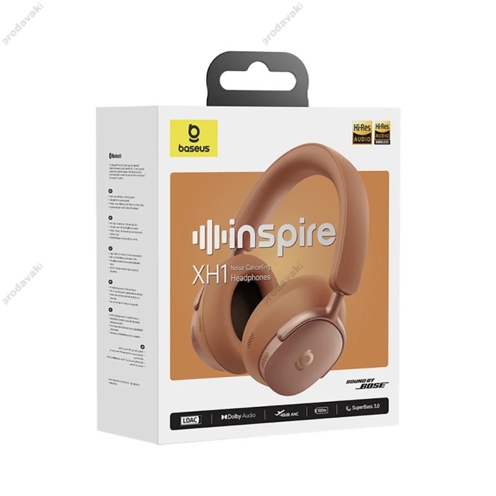 Бездротові Bluetooth навушники BASEUS by BOSE Inspire XH1 Wireless Noise Cancelling Headphones Orange A0203600