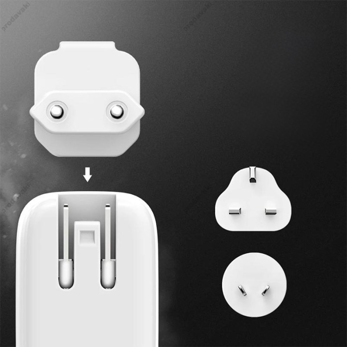 Мережевий зарядний пристрій LDNIO A2205 Touch Light Type-C cable 12W White