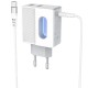 Мережевий зарядний пристрій HOCO C75 Home Charger Type-C cable 12W White
