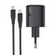 Мережевий зарядний пристрій ACEFAST A119 mini GaN fast charger Type-C cable 45W Black
