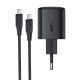Мережевий зарядний пристрій ACEFAST A119 mini GaN fast charger Type-C cable 45W Black