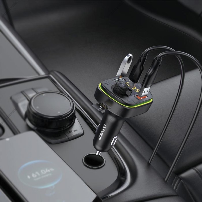 FM-трансмітер ACEFAST B23 with Bluetooth PD48W QC3.0 Black