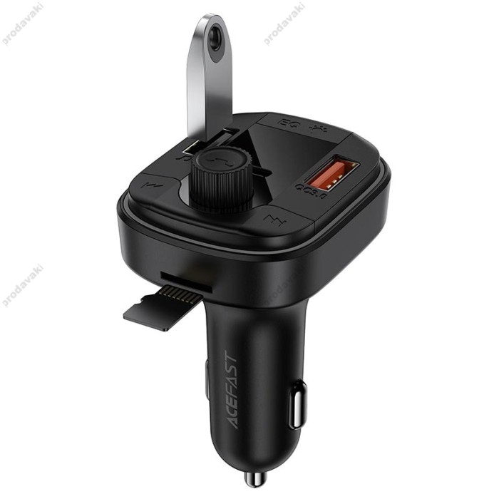 FM-трансмітер ACEFAST B23 with Bluetooth PD48W QC3.0 Black
