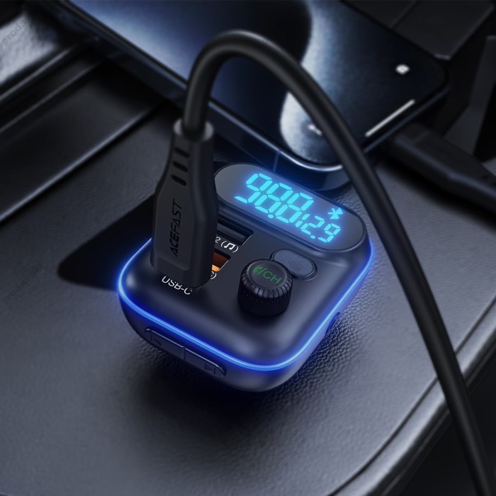 FM-трансмітер ACEFAST B25 with Bluetooth PD36W QC3.0 BT5.4 Black