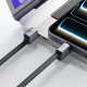 Кабель ACEFAST C27-04 magnetic charging data cable Type-C to Type-C 60W 3A 1.2m Black