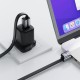 Кабель ACEFAST C27-04 magnetic charging data cable Type-C to Type-C 60W 3A 1.2m Black