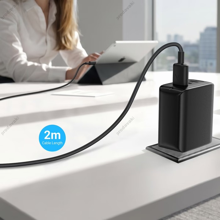 Кабель ACEFAST C29-03 silicone fast charging data cable Type-C to Type-C 240W 5A 2m Black
