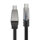 Кабель ACEFAST C30-03 silicone fast charging data cable Type-C to Type-C 240W 5A 1.6m Black