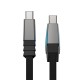 Кабель ACEFAST C30-03 silicone fast charging data cable Type-C to Type-C 240W 5A 1.6m Black
