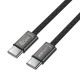 Кабель ACEFAST C34-03 zinc alloy charging data cable Type-C to Type-C 60W 3A 1.2m Black